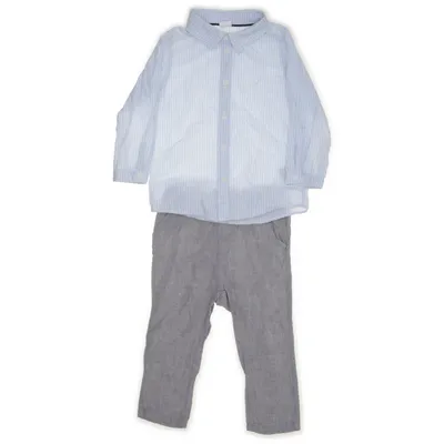 Set (Grå, Blå, Vit) från H&M Linne, Bomull