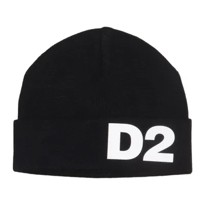 Beaniehue (Sort) fra Dsquared2 Akryl, Uld