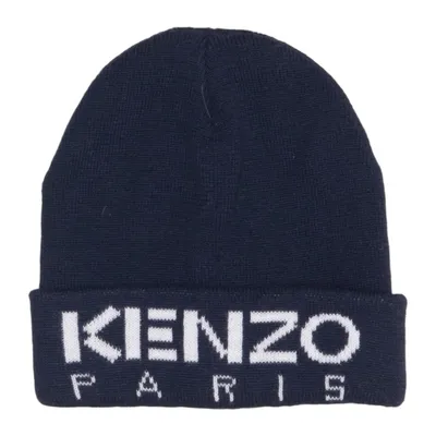 Beaniemössa (Blå) från Kenzo Kids Bomull, Polyamid, Polyester, Ull