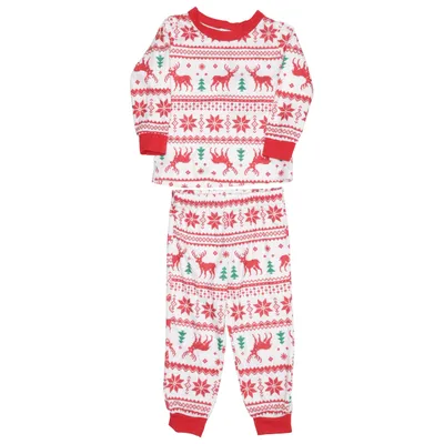 Pyjama (Blanc, Rouge, Vert) de PatPat Élasthane, Polyester