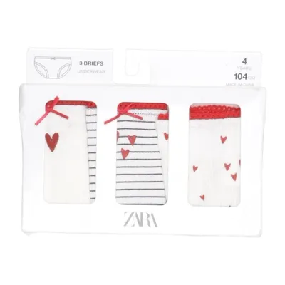 Slip (Wit, Rood, Blauw) van Zara Katoen, Elastaan, Polyamide