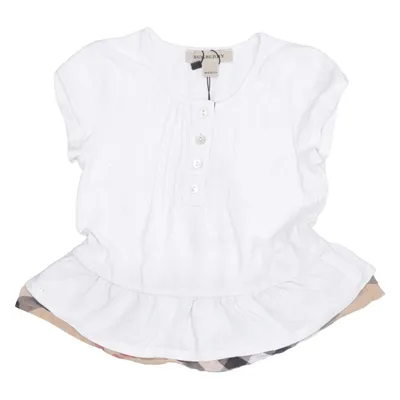 Haut (Blanc, Beige, Noir) de Burberry Coton, Modal