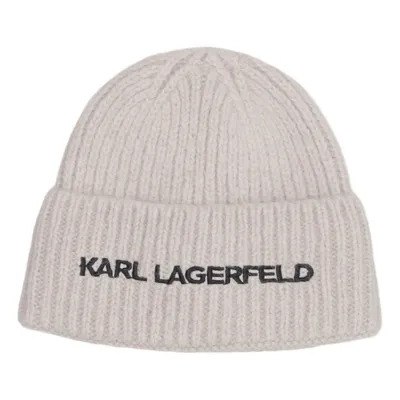 Beanie-Mütze (Beige) von Karl Lagerfeld Alpakawolle, Nylon, Viskose