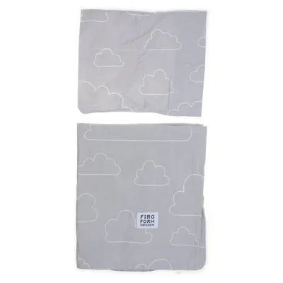 Bäddset (Grå, Vit) från Färg Form Sweden Bomull