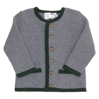 Cardigan (Grijs, Groen) van Lodenfrey Wol