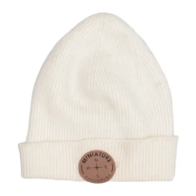 Beanie (Beige) from Miniature Merino wool