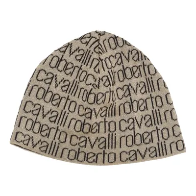 Bonnet (Beige, Noir) de Roberto Cavalli Acétate, Polyamide, Polyester, Laine