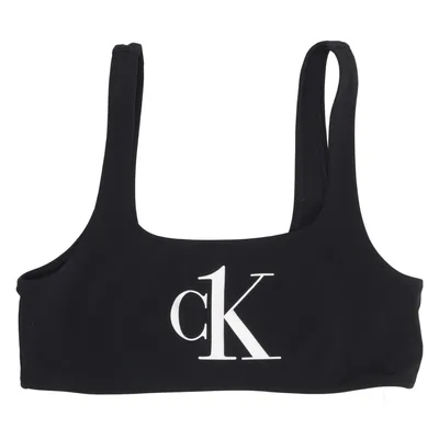 Haut de bikini (Noir) de Calvin Klein Swimwear Élasthane, Polyester