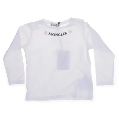 Langærmet t-shirt (Hvid) fra Moncler Bomuld, Elastan