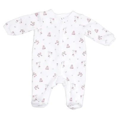 Rompers (White, Multicolored) from Baby C&A Cotton, Elastane, Polyester