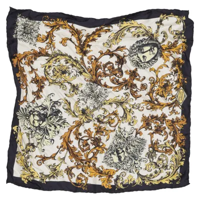 Zakdoek (Zwart, Goud, Wit) van Versace Zijde