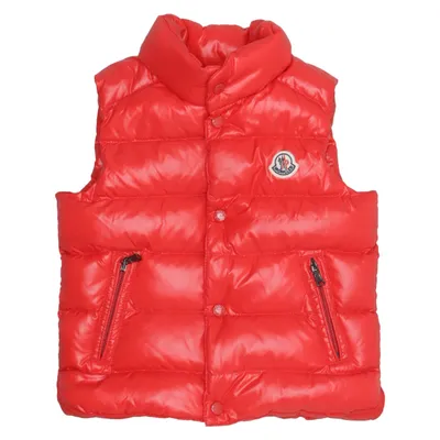 Dunväst (Röd) från Moncler Dun, Fjädrar, Polyamid
