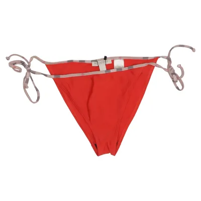 Bikini bottom (Red, Beige) from Burberry Brit Elastane, Polyamide