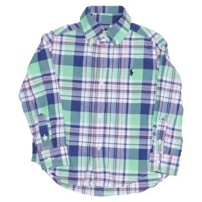 Button down shirt (Green, Blue, White) from Ralph Lauren Cotton