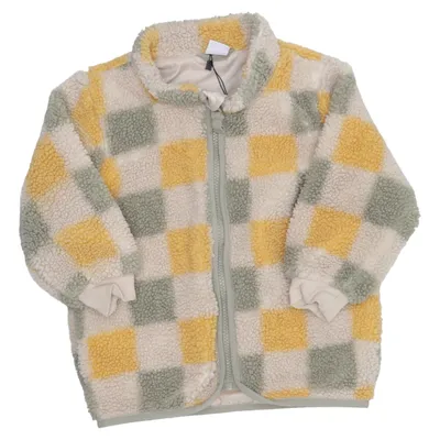 Fleece jacket (Yellow, Green, Beige) from Lindex Kids Polyester