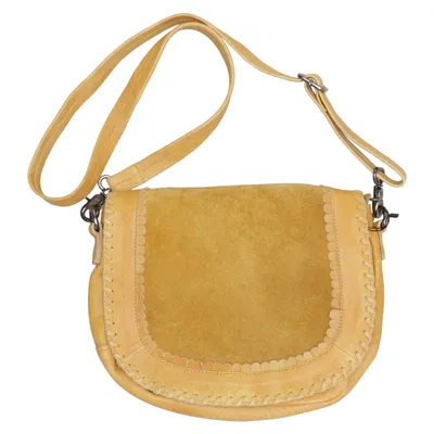 Shoulder-bag (Yellow) from Unmade Copenhagen Cotton, Leather