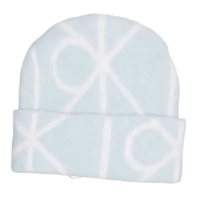 Beanie-Mütze (Blau, Weiß) von Calvin Klein Alpakawolle, Polyamid