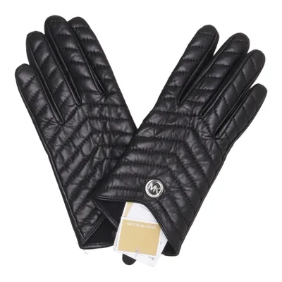 Gants en cuir (Noir) de Michael Kors Cuir, Polyester