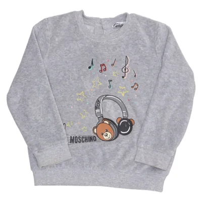 Sweatshirt (Grå) fra Moschino Baby Bomuld, Elastan, Polyester