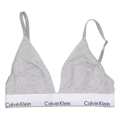 Bralette (Gray, White) from Calvin Klein Cotton, Elastane, Polyester