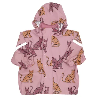 Regenjack (Roze, Meerkleurig) van Fix by Lindex Polyurethaan