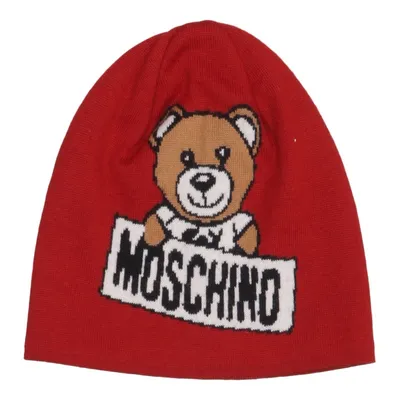 Beaniemössa (Röd, Flerfärgad) från Moschino Akryl, Ull