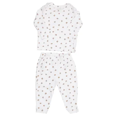 Pyjama (Blanc, Marron) de MEYCO Coton