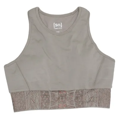 Sports bra (Green) from Super.Natural Elastane, Merino wool, Nylon, Polyester