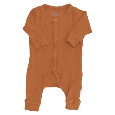 Barboteuse (Marron) de Minymo Élasthane, Coton biologique