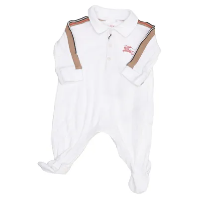 Sparkdräkt (Vit) från Burberry Children Bomull, Elastan