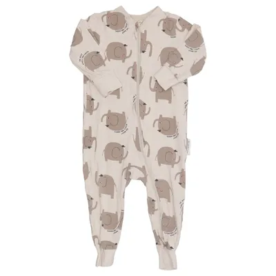Strampler (Beige, Braun) von Minories Baumwolle, Elasthan