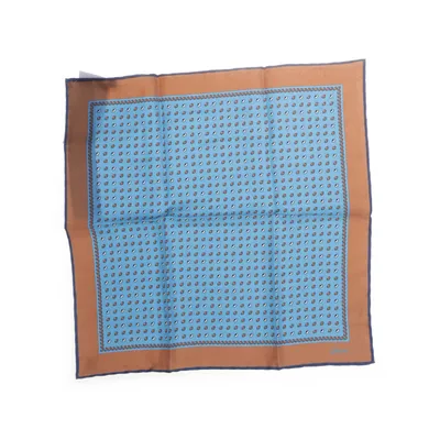 Zakdoek (Blauw, Meerkleurig) van Brioni Zijde
