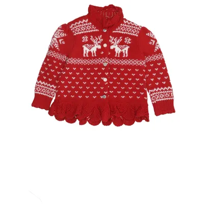 Cardigan (Rød, Hvid) fra Ralph Lauren Bomuld, Uld