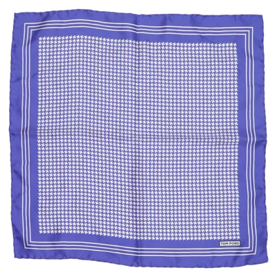 Zakdoek (Blauw, Wit) van Tom Ford Zijde