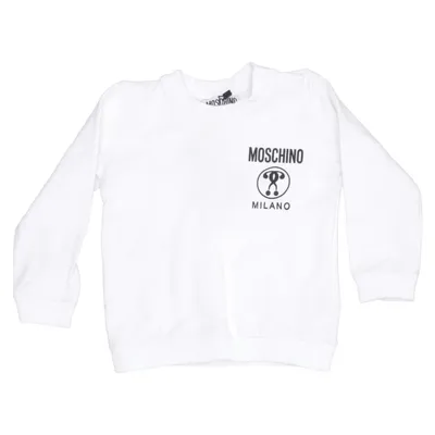 Sweatshirt (White) from Moschino Baby Cotton, Elastane