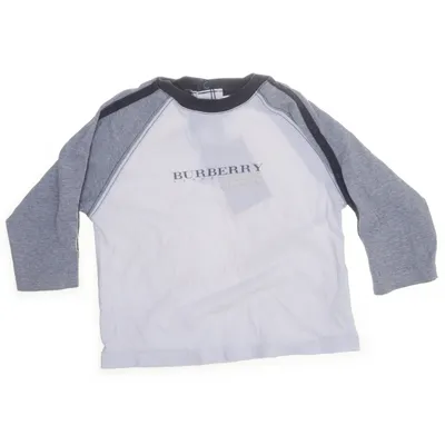 Lange mouwen shirt (Grijs, Wit, Meerkleurig) van Burberry Katoen