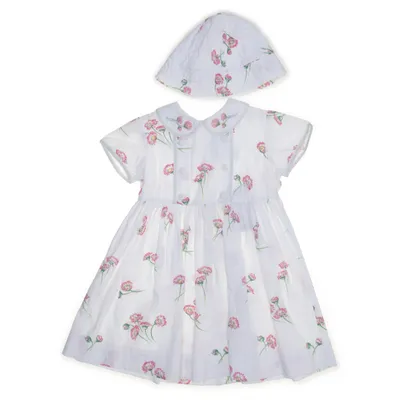 Dress (White, Multicolored) from Baby Dior Cotton