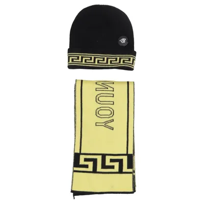 Beanie (Zwart, Geel) van Young Versace