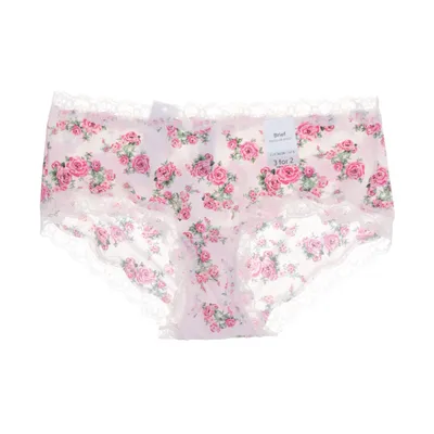 Slip (Roze, Meerkleurig) van Lindex Elastaan, Polyamide