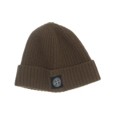 Beanie (Brown) from Stone Island Wool