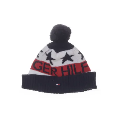 Pompon muts (Blauw, Wit, Rood) van Tommy Hilfiger Acryl, Katoen