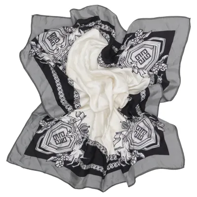 Scarf (Grå, Vit, Svart) från Givenchy