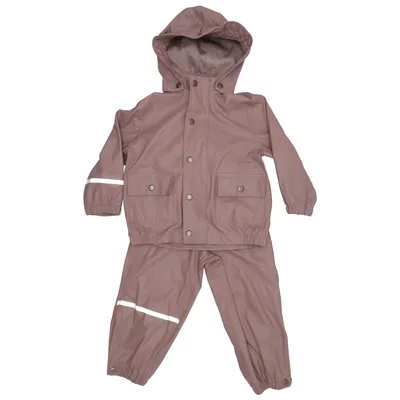 Regenkleding (Roze) van Mikk-line Polyurethaan, Gerecycled polyester
