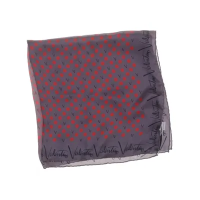Neckerchief (Gray, Red) from Valentino Silk