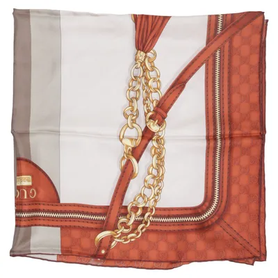 Sjaaltje (Bruin, Wit) van Gucci Zijde