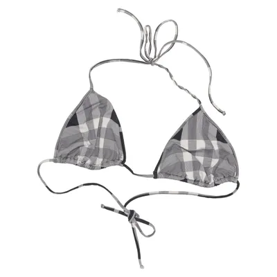 Bikini top (Black, White) from Burberry