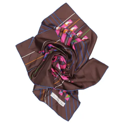 Halsdoek (Bruin, Meerkleurig) van Christian Dior