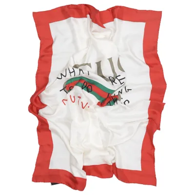Halsdoek (Rood, Wit) van Gucci Zijde