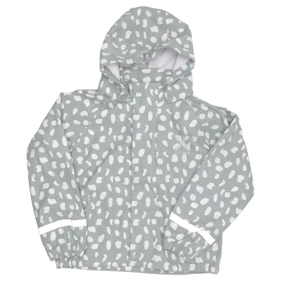 Rain jacket (Green, White) from Exani Polyester, Polyurethane