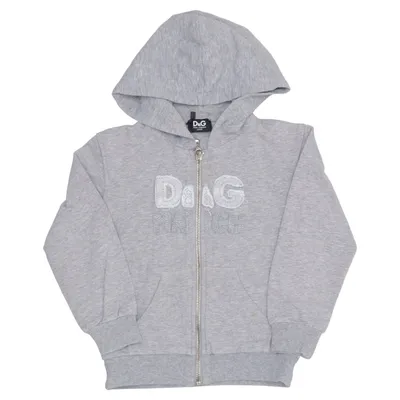 Hoodie (Gray) from Dolce & Gabbana Junior Cotton, Elastane